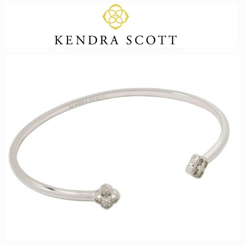 Kendra Scott‎ Iris Rhodium Over Brass Cuff Bracelet- Silver